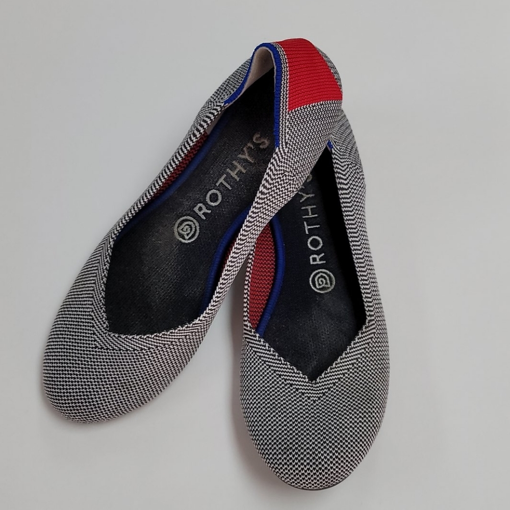 Rothy's birds eye round toe Flats charcoal
